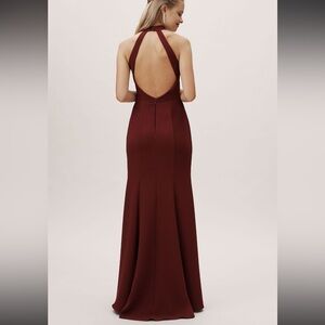 BHLDN Montreal High Neck Floor Length Dress Gown